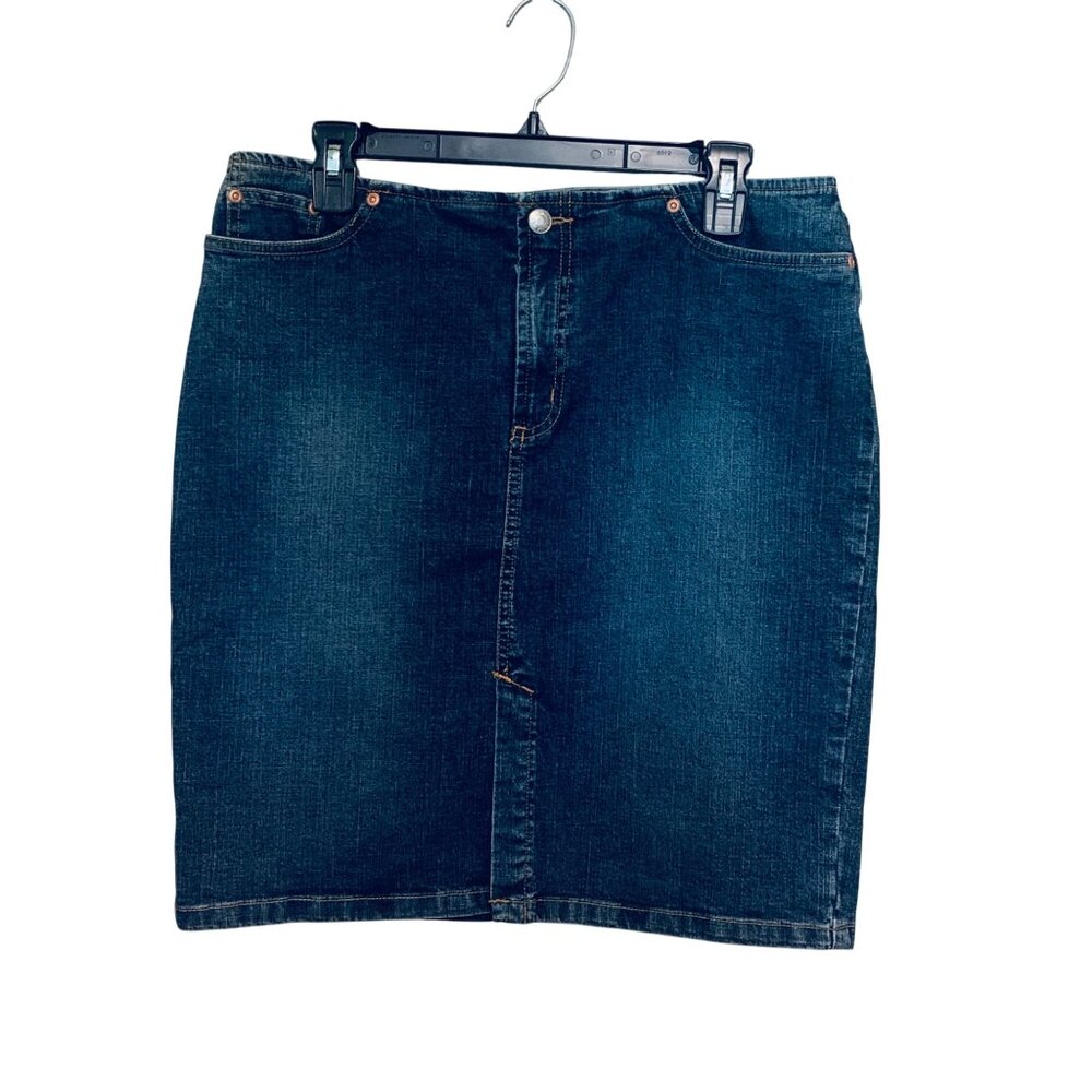 Vintage Old Navy Women’s Skirt Blue Jean Midi 90s Y2K Sz 10 Boho Indie Sleaze